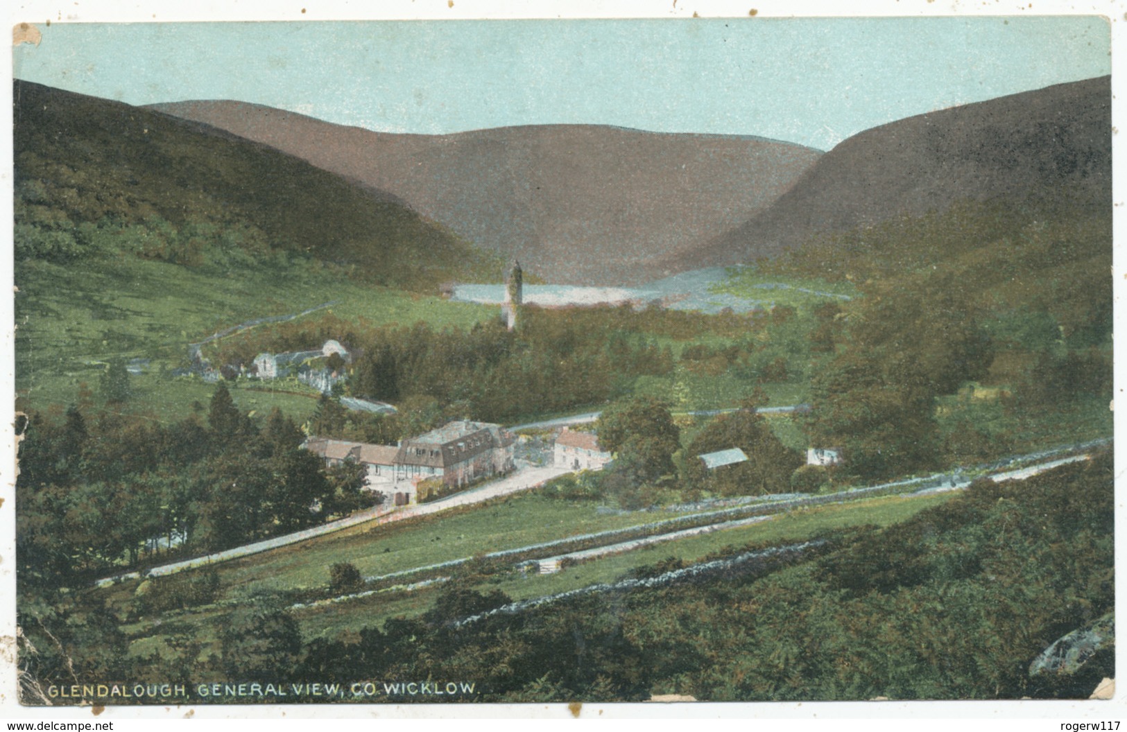 Glendalough, General View, Co. Wicklow, 1907 Postcard - Wicklow