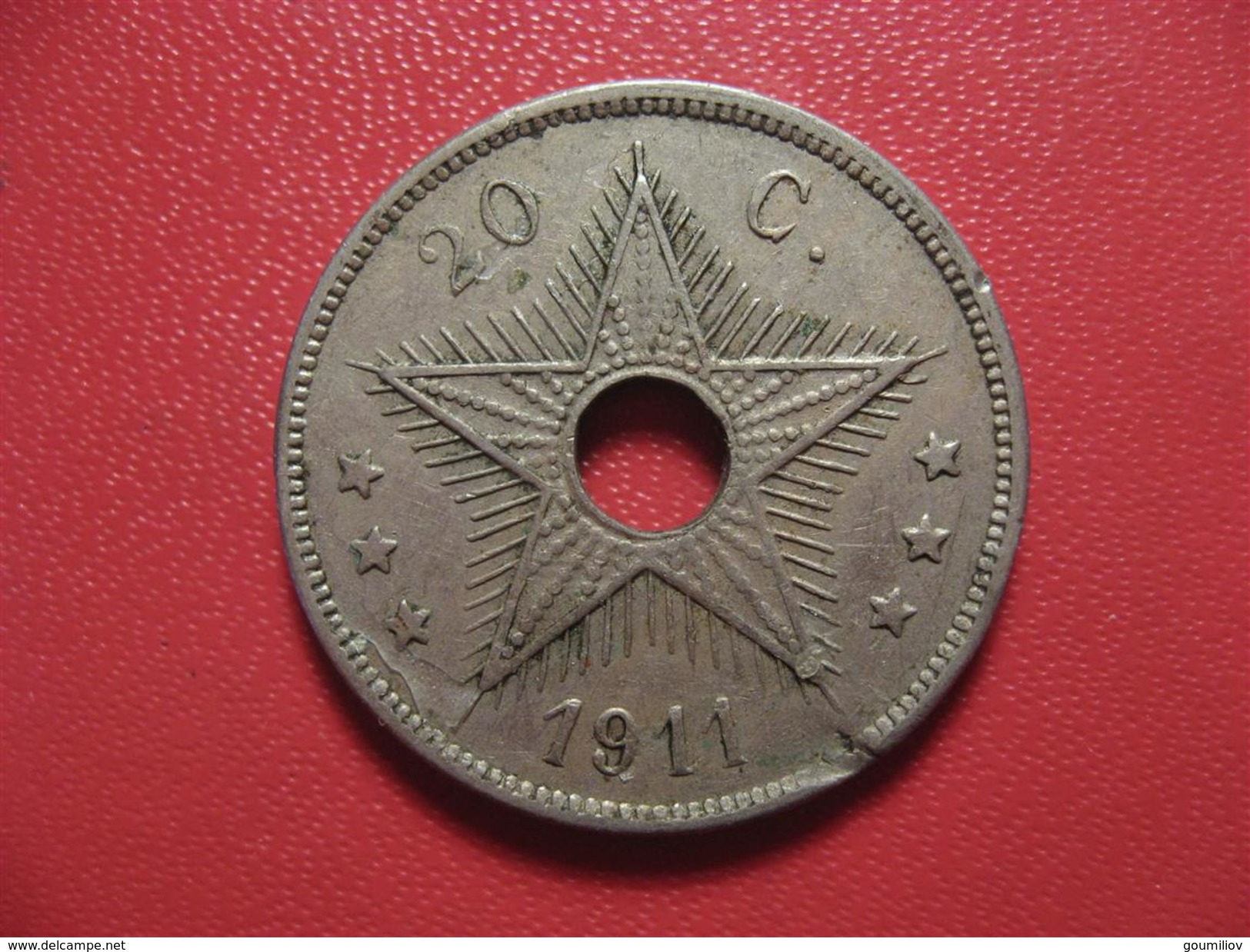 Congo Belge - 20 Centimes 1911 7152 - 1910-1934: Albert I