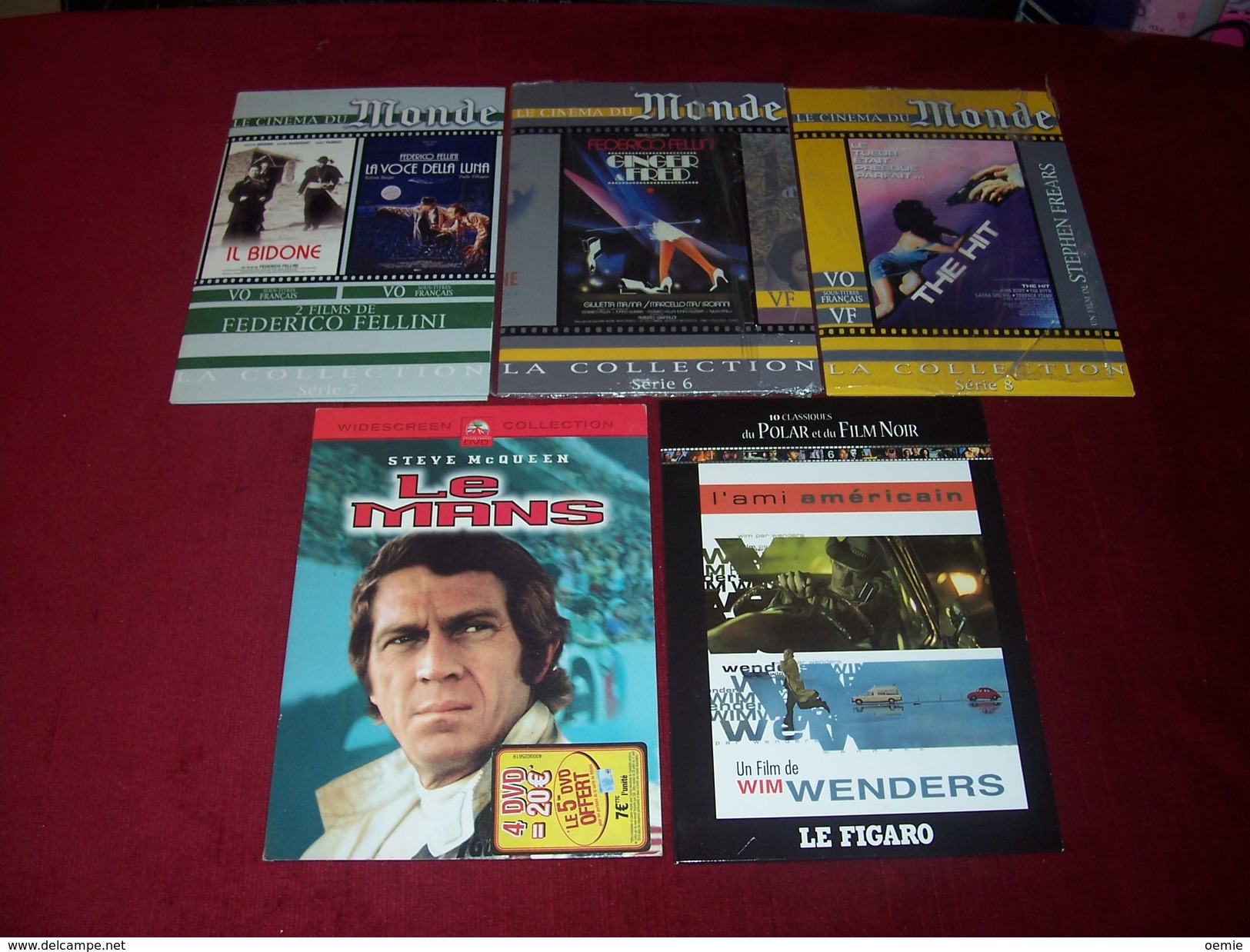 PROMO 5 DVD  CLASSIQUES ° STEVE  Mc QUEEN LE MANS / VIM VENDERS / STEPHEN FREARS / FREDERICO FELINI - Classiques