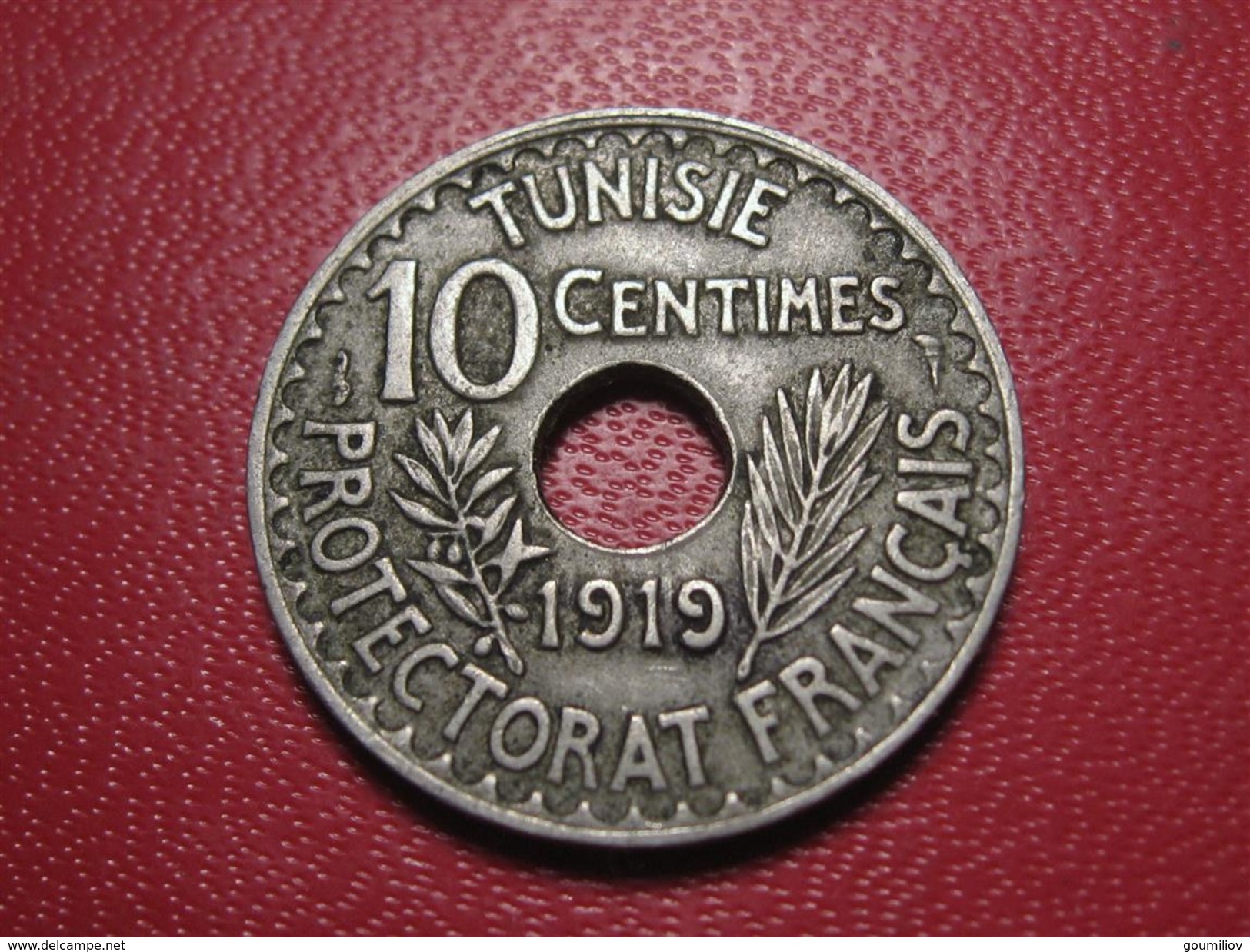 Tunisie - 10 Centimes 1919 7348 - Túnez