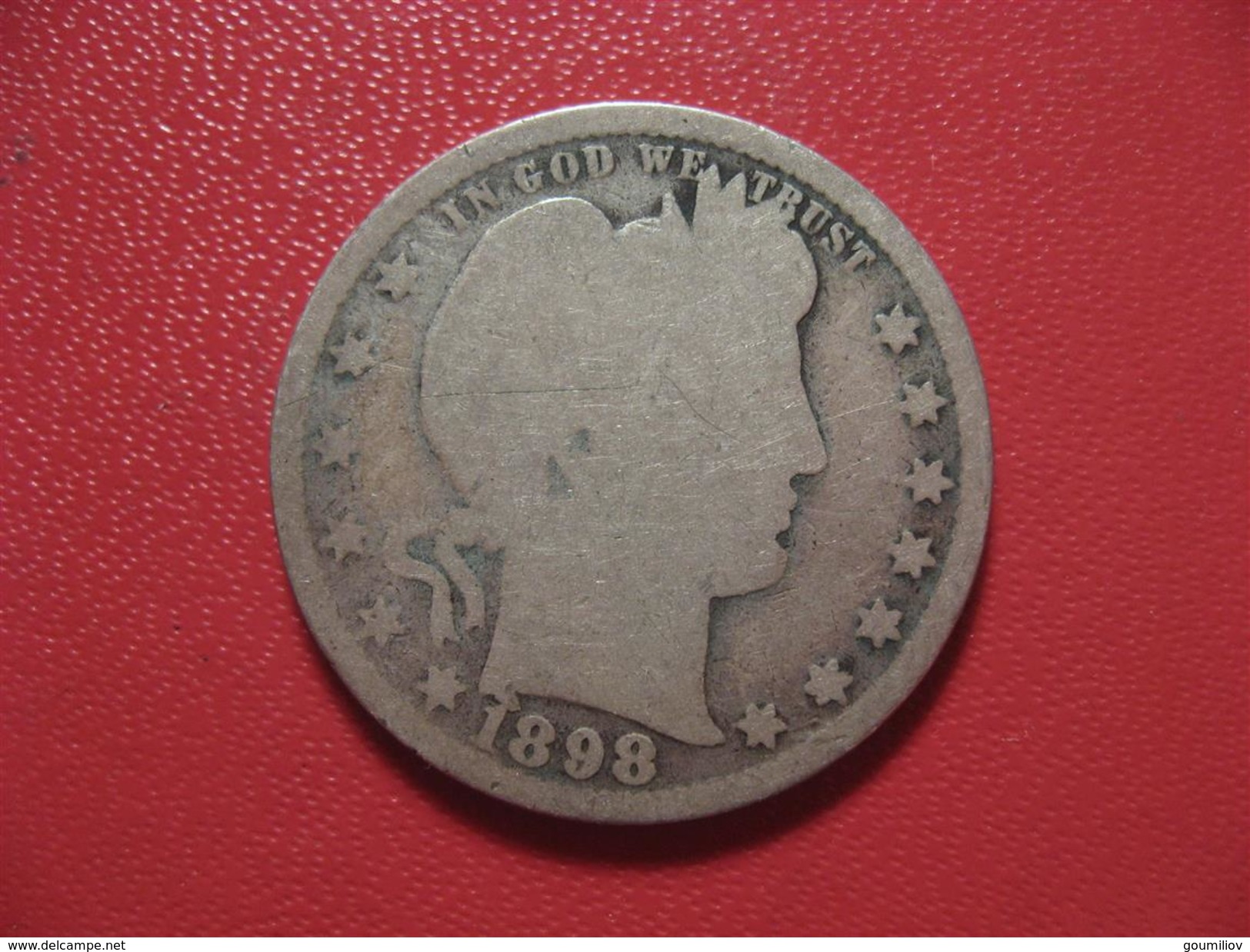 Etats-Unis - USA - Quarter Dollar 1898 6873 - 1892-1916: Barber