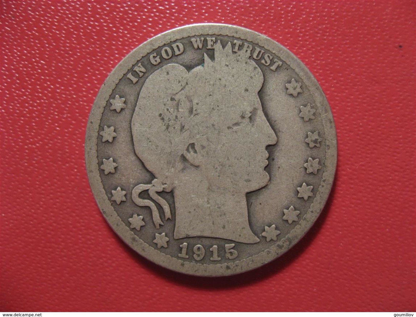 Etats-Unis - USA - Quarter Dollar 1915 D 6877 - 1892-1916: Barber