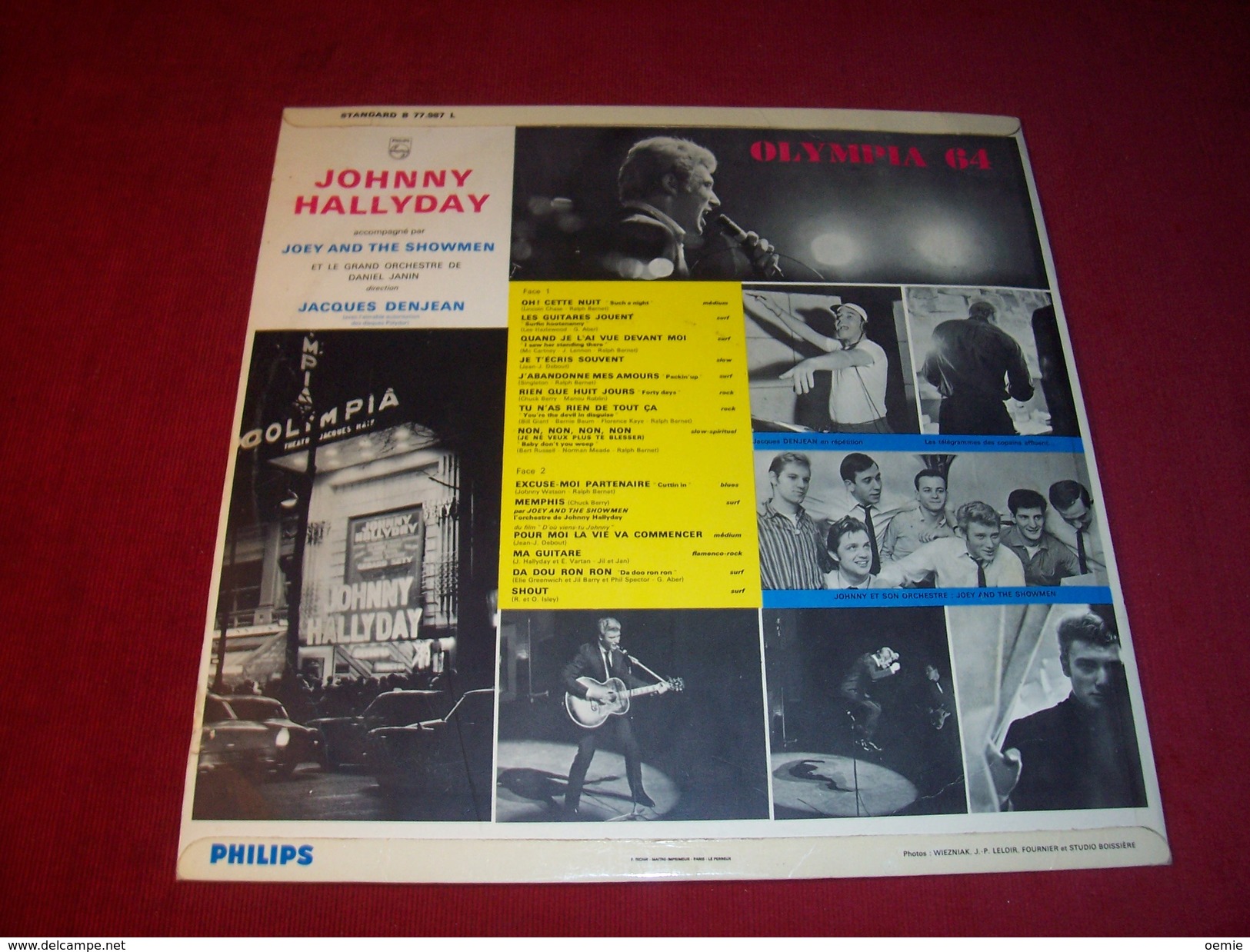 JOHNNY HALLYDAY  ° OLYMPIA  64  ORIGINAL 1964 - Autres - Musique Française