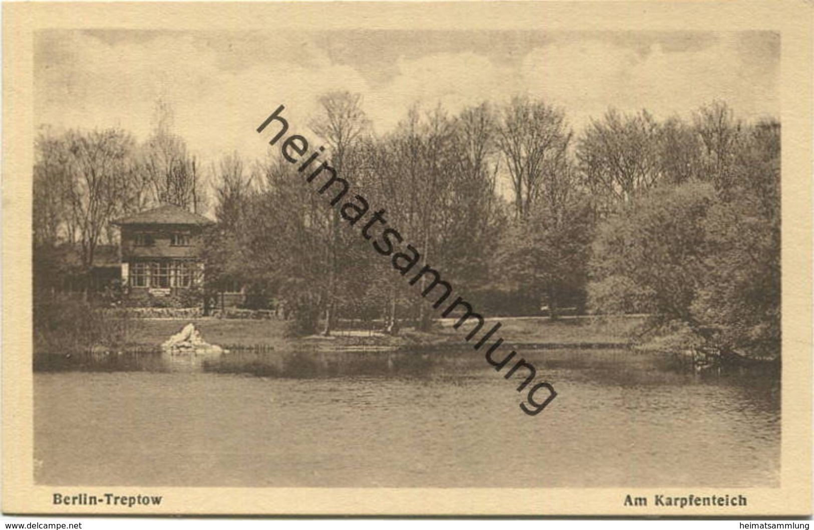 Berlin - Treptow - Am Karpfenteich 30er Jahre - Verlag J. Goldiner Berlin - Treptow