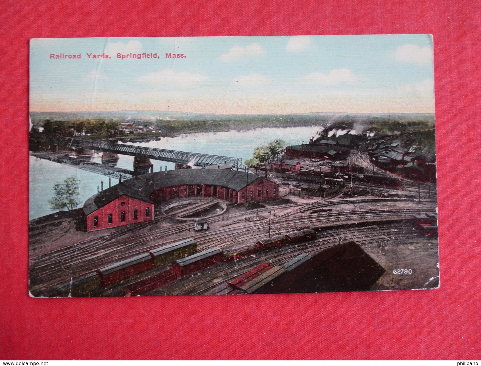 Railroads Yards  Crease Left Side Massachusetts > Springfield --  Ref 2785 - Springfield