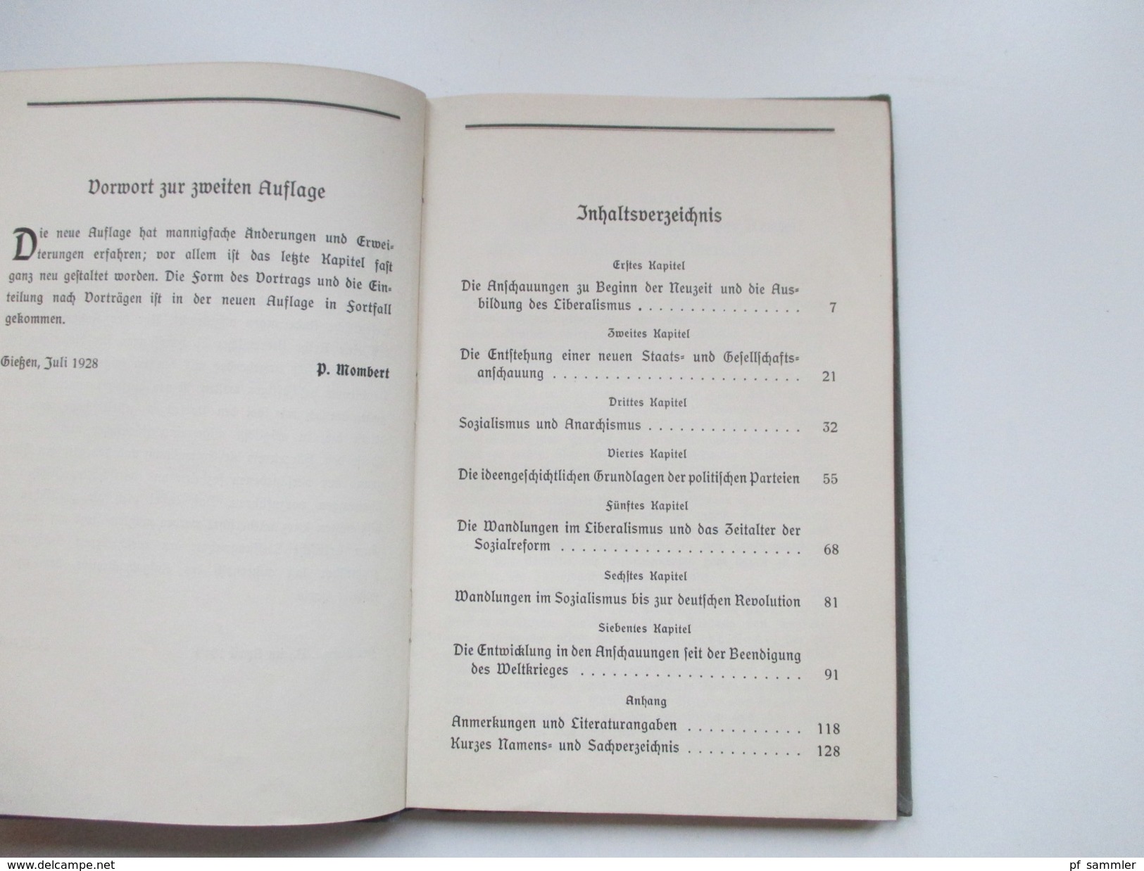 Soziale und wirtschaftspolitische Anschauungen in Deutschland P. Mombert. Wissenschaft und Bildung. 1928