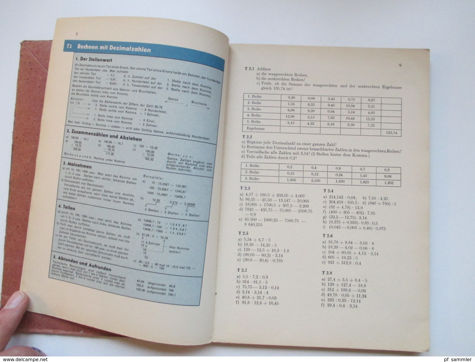 Schulbuch 1952 Fachrechnen Für Maschinenschlosser Und Verwandte Berufe. Klett Verlag. Viele Abbildungen!! - School Books