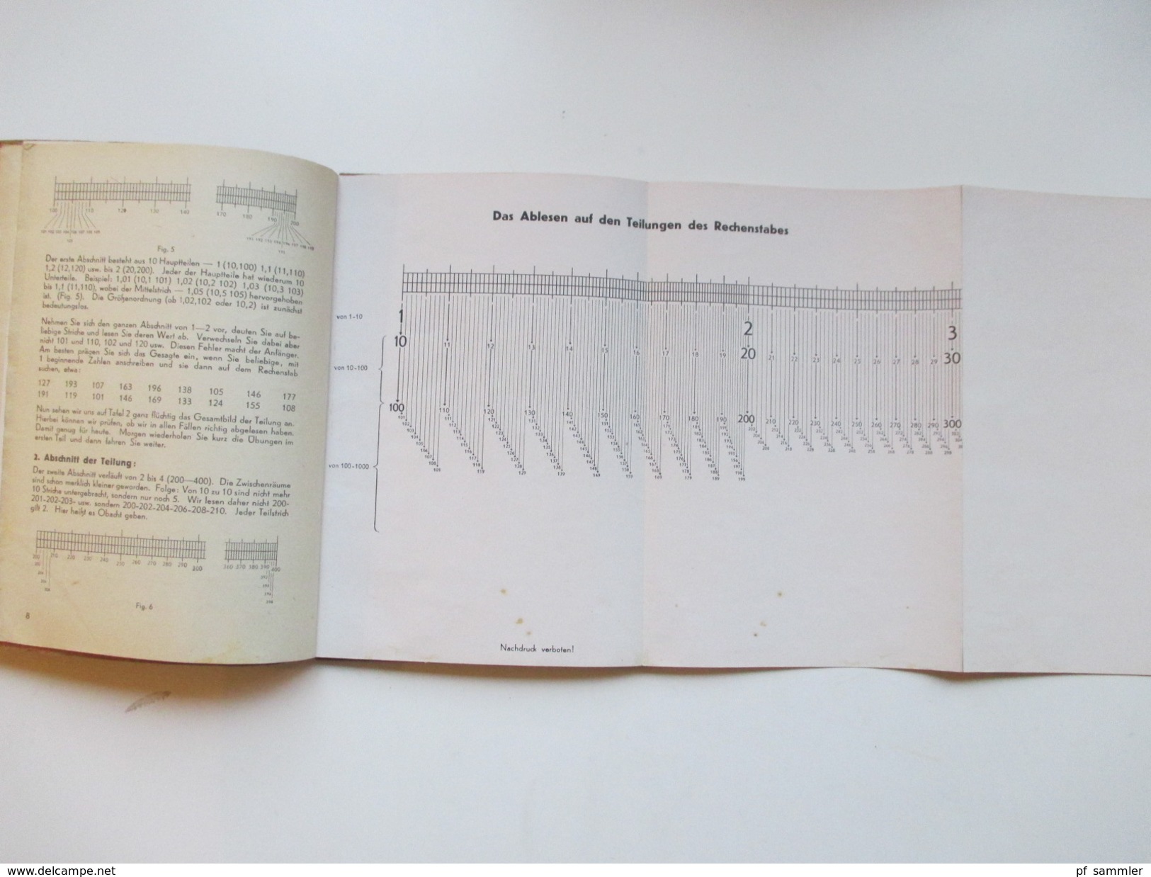 Schulbuch 1940er Jahre.Optik / Feinmechanik. Schule Für Den Selbstunterricht Im Gebrauch Des Rechenstabes. Faber Castell - Schoolboeken