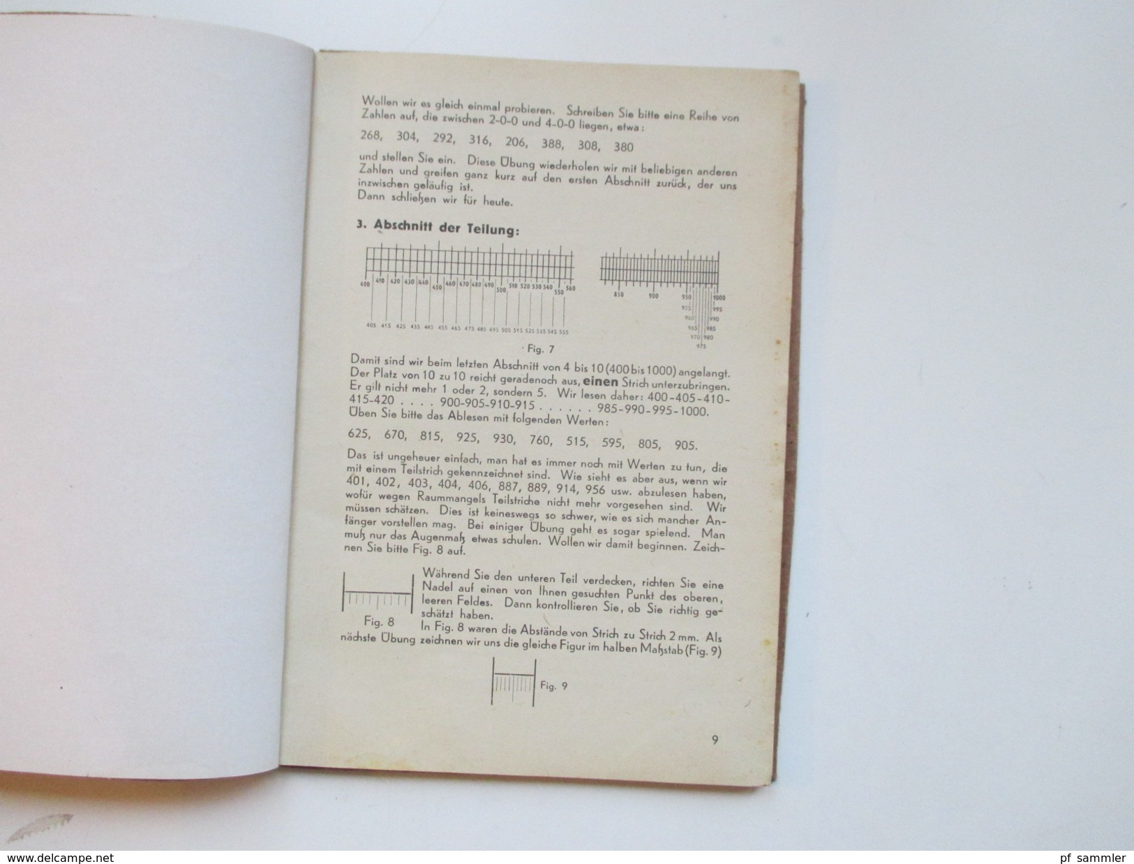 Schulbuch 1940er Jahre.Optik / Feinmechanik. Schule für den Selbstunterricht im Gebrauch des Rechenstabes. Faber Castell