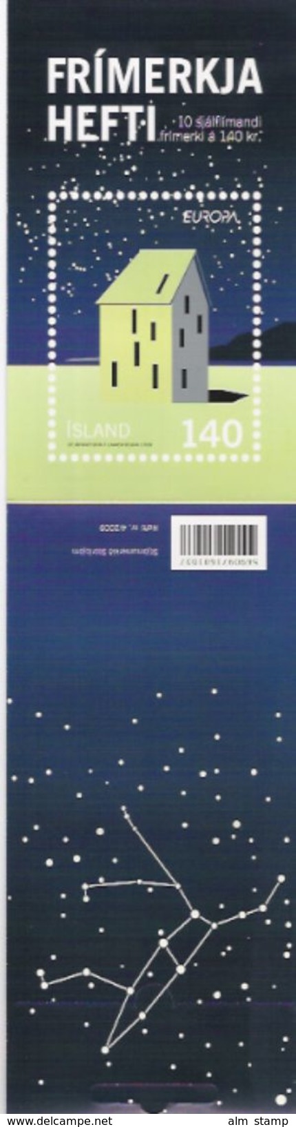 2009 Island  Mi. 1244-5 Booklet **MNH   EUROPA  " Astronomie " - Neufs