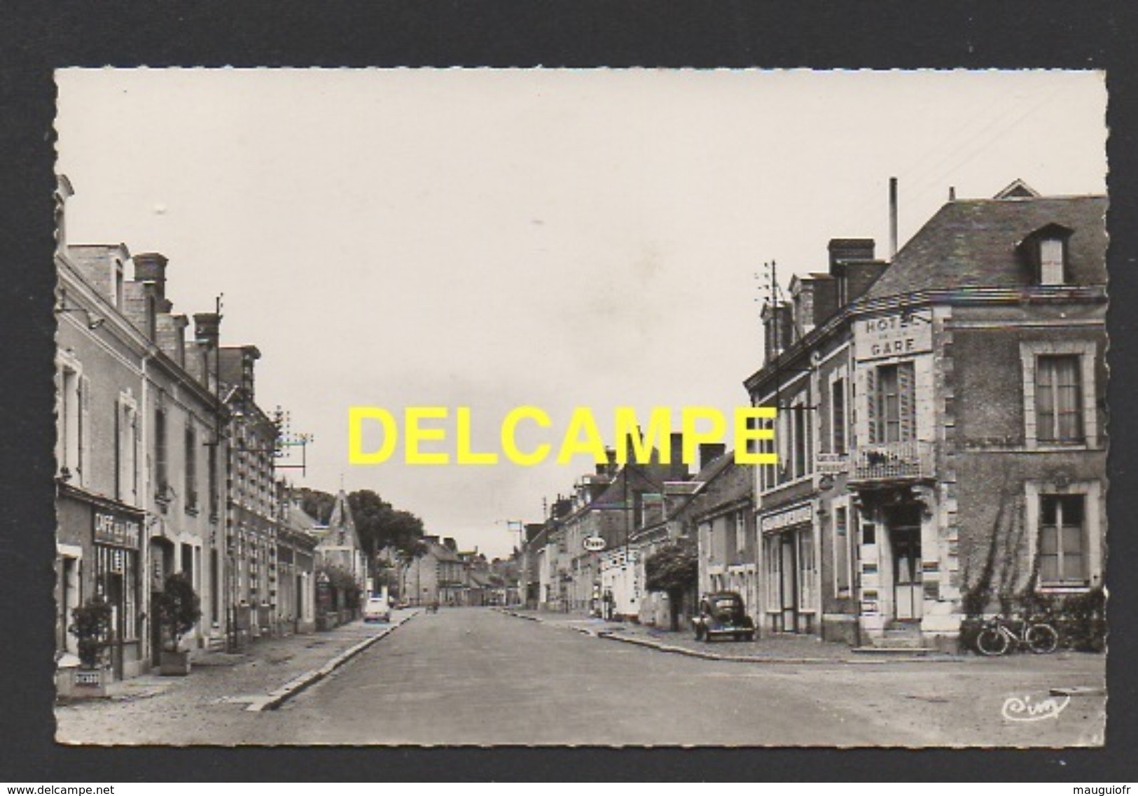 DF / 72 SARTHE / BESSE-SUR-BRAYE / AVENUE DE LA GARE / HÔTEL ET CAFÉ DE LA GARE / CIRCULÉE EN 1965 - Autres & Non Classés