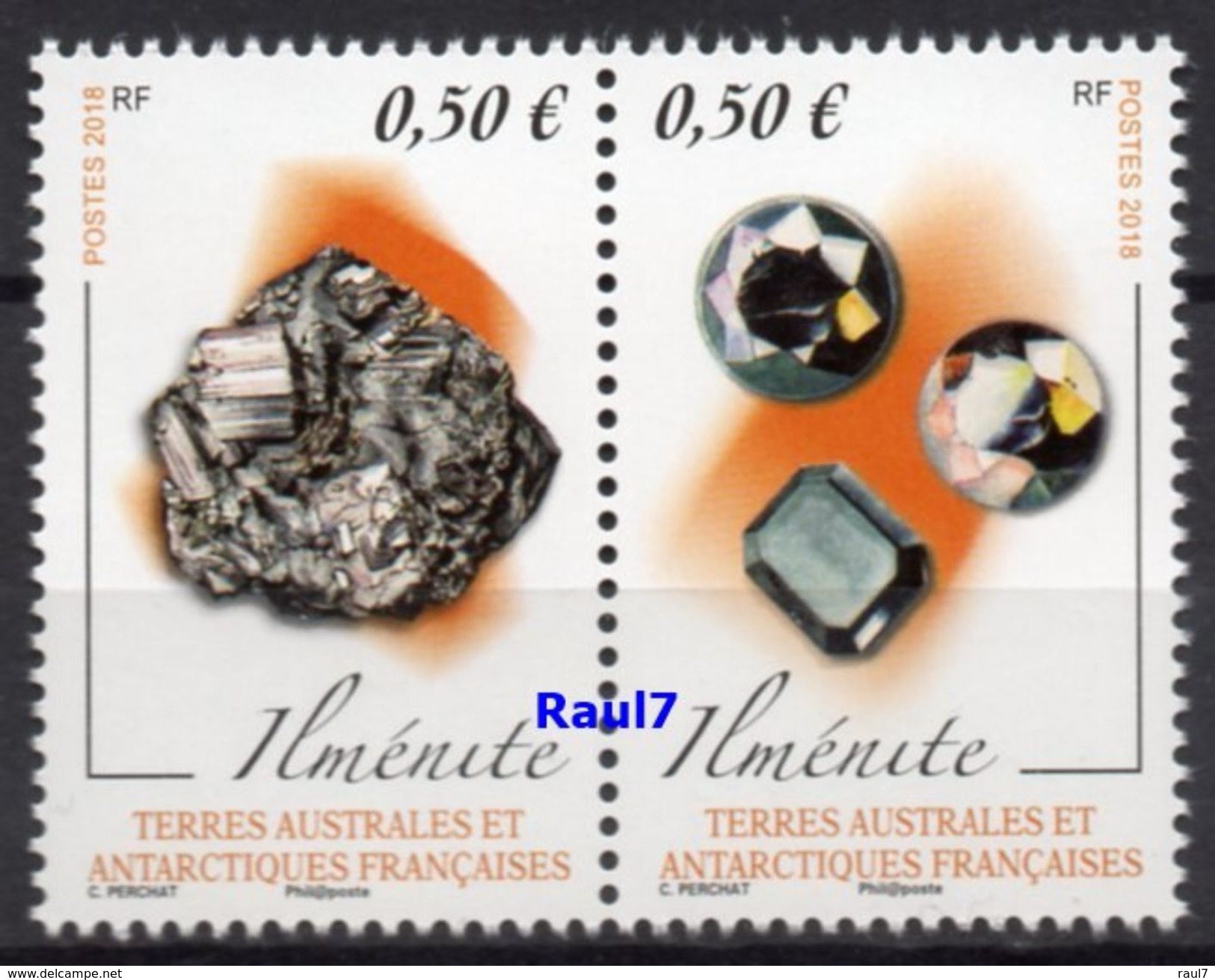 T.A.A.F. // F.S.A.T. 2018 - Minéraux - 2 Val Neufs // Mnh - Ungebraucht