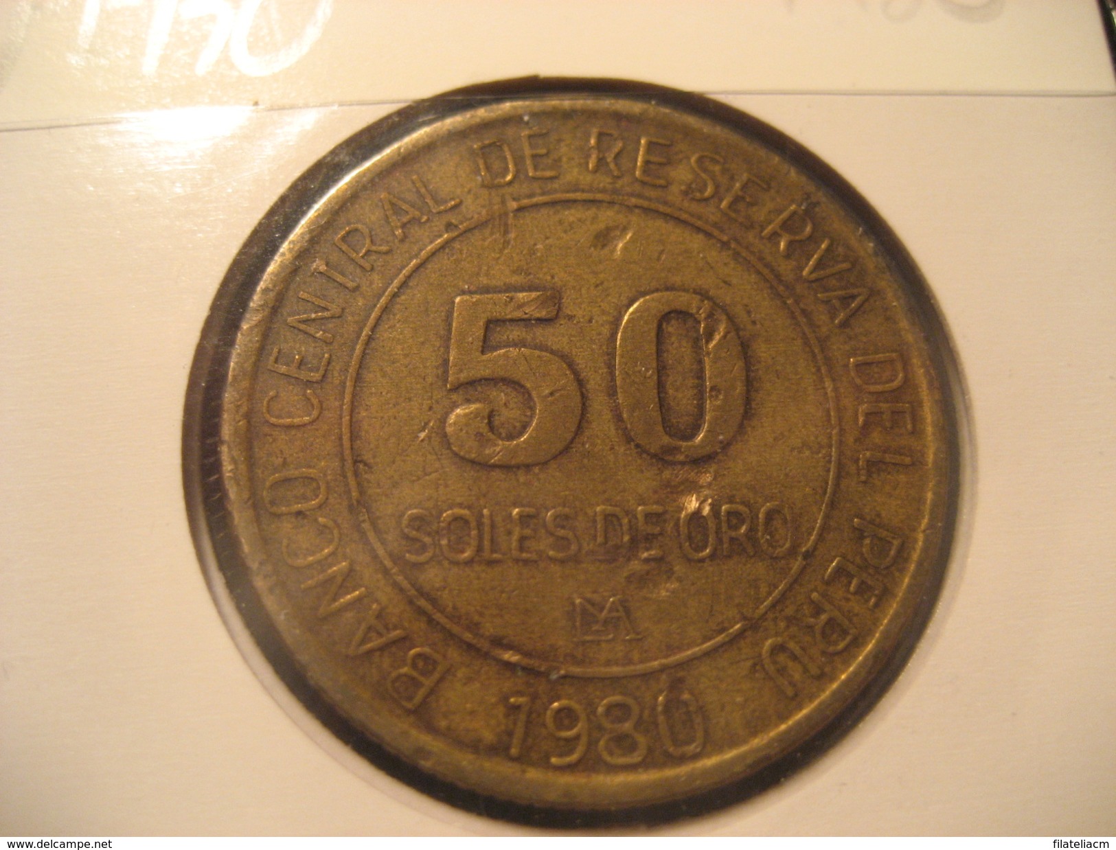 50 Soles De Oro 1980 PERU Coin - Pérou