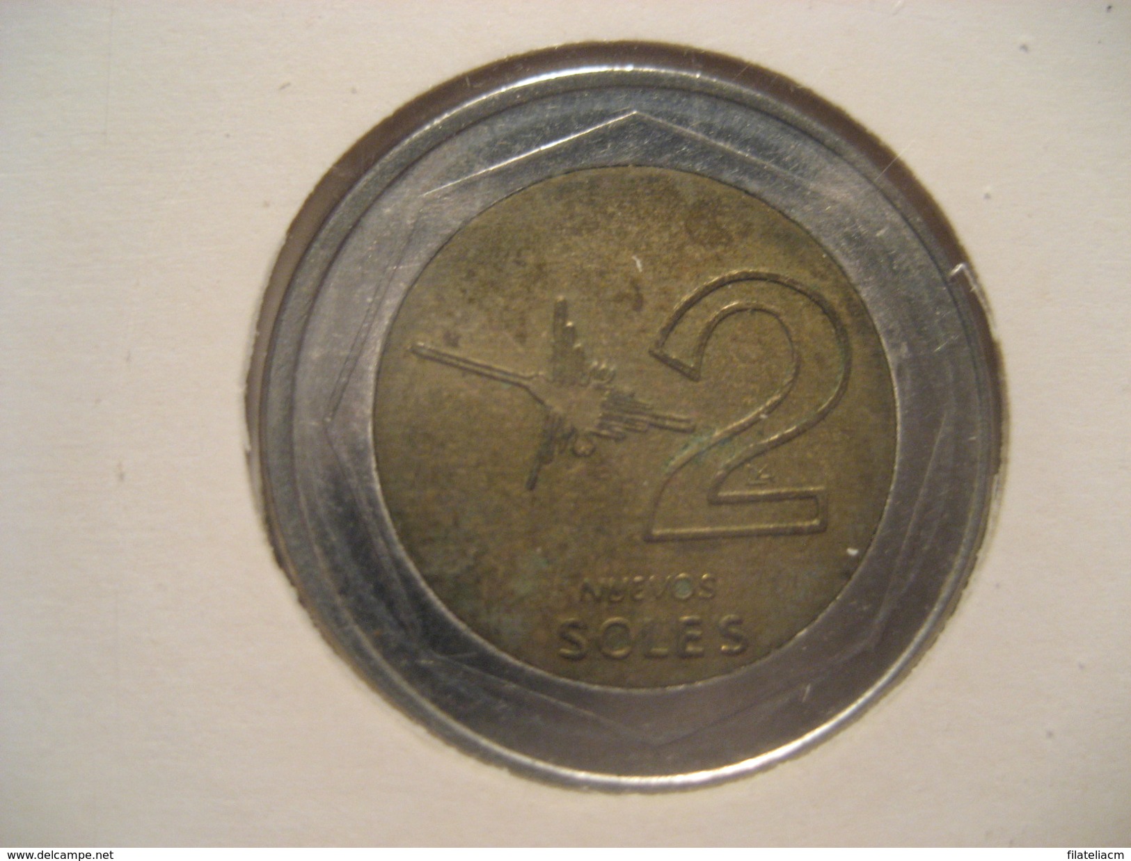 2 Nuevos Soles 2007 Bimetallic PERU Coin - Peru