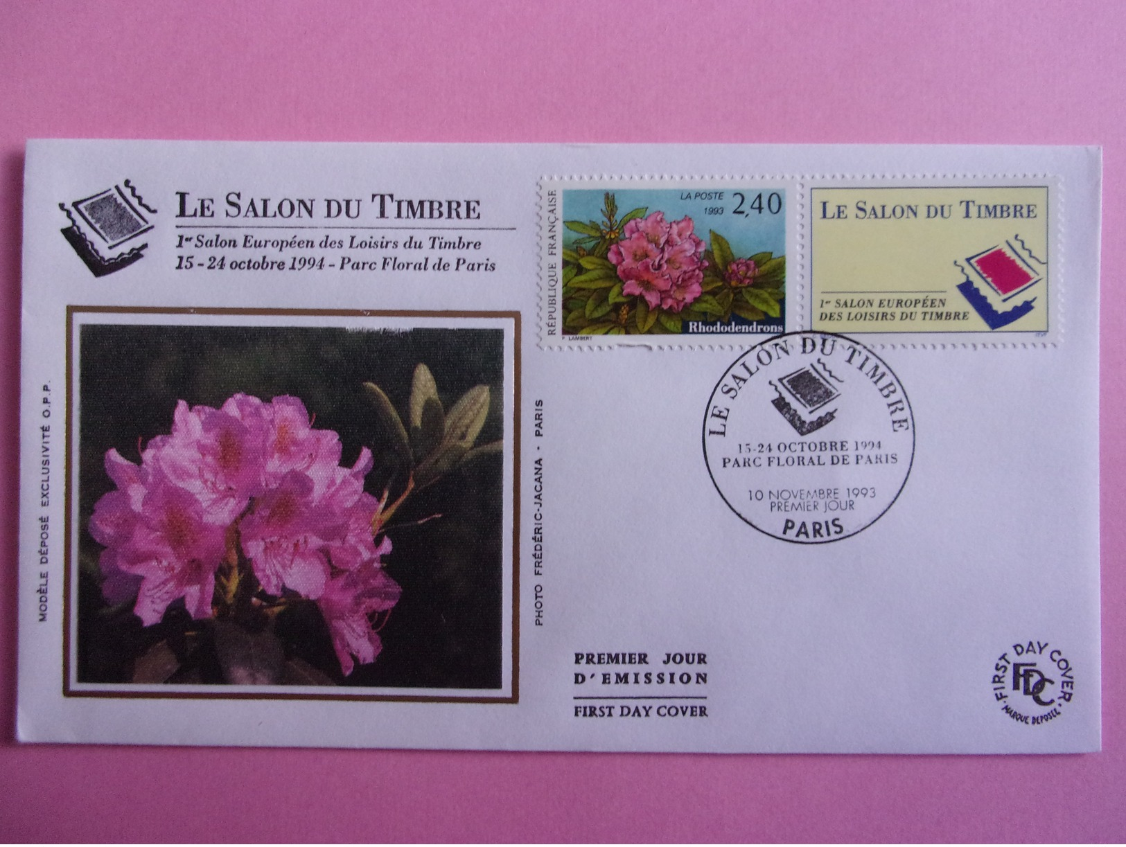 FRANCE FDC 1993 YVERT 2849 LE SALON DU TIMBRE - 1990-1999