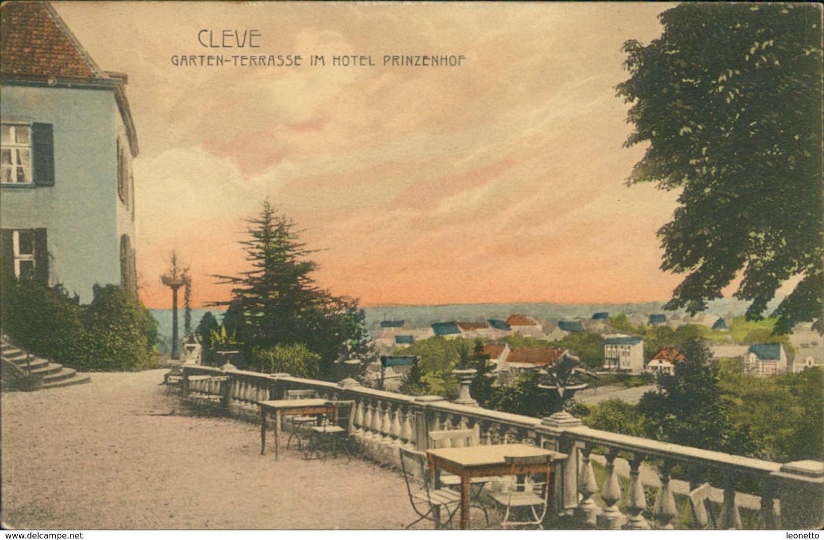 AK Kleve Cleve, Garten-Terrasse Im Hotel Prinzenhof, O 1910 (27892) - Kleve