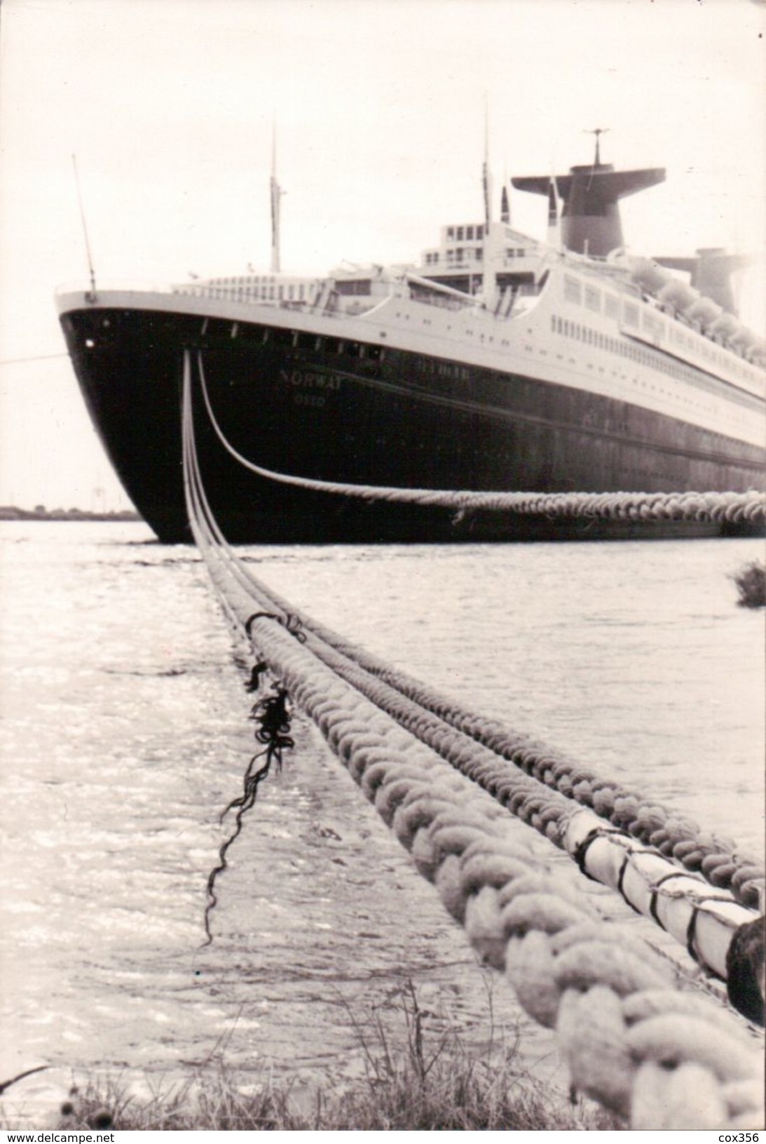 PHOTO Du PAQUEBOT " FRANCE " ( " NORWAY ") ( Compagnie Générale Transatlantique ) à Quais Dans Le Port Maritime Du HAVRE - Other & Unclassified