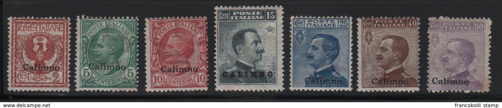 1912 Egeo Calino  Serie Cpl MNH/MLH - Aegean (Calino)