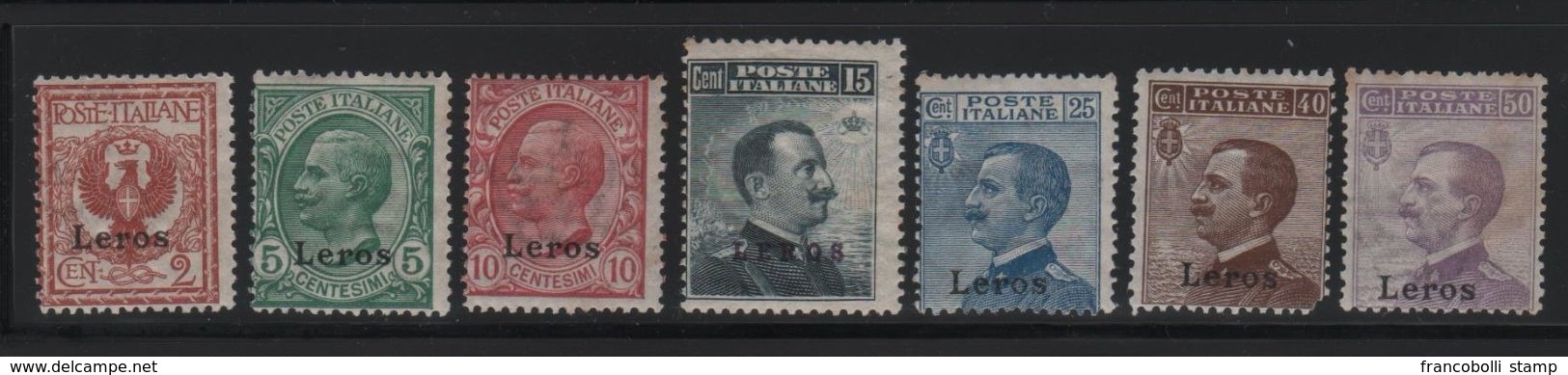 1912 Egeo Lero Leros  Serie Cpl MLH - Ägäis (Lero)