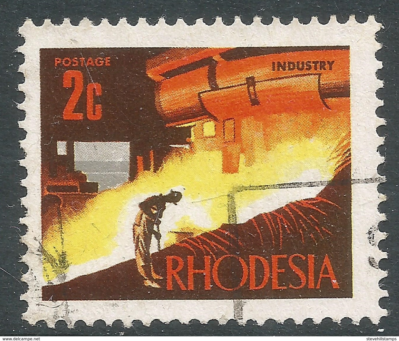 Rhodesia. 1970-73 Decimal Currency. 2c Used SG 440 - Rhodesia (1964-1980)