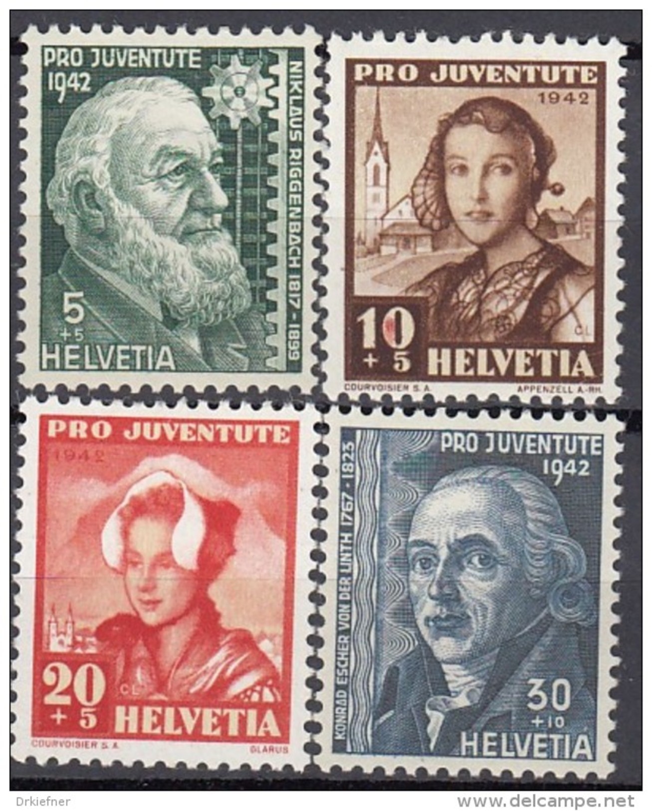 SCHWEIZ  412-415, Postfrisch **, Pro Juventute 1942 - Ungebraucht