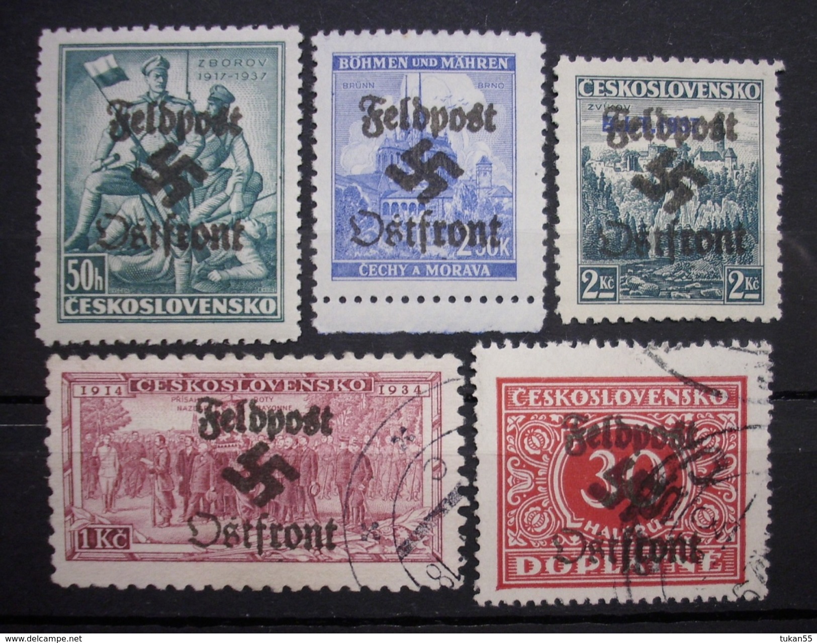 Dt.Reich Occupation Tschechoslowakei Aufdruck Feldpost Postfrisch&Gestempelt    (R550) - Besetzungen 1938-45