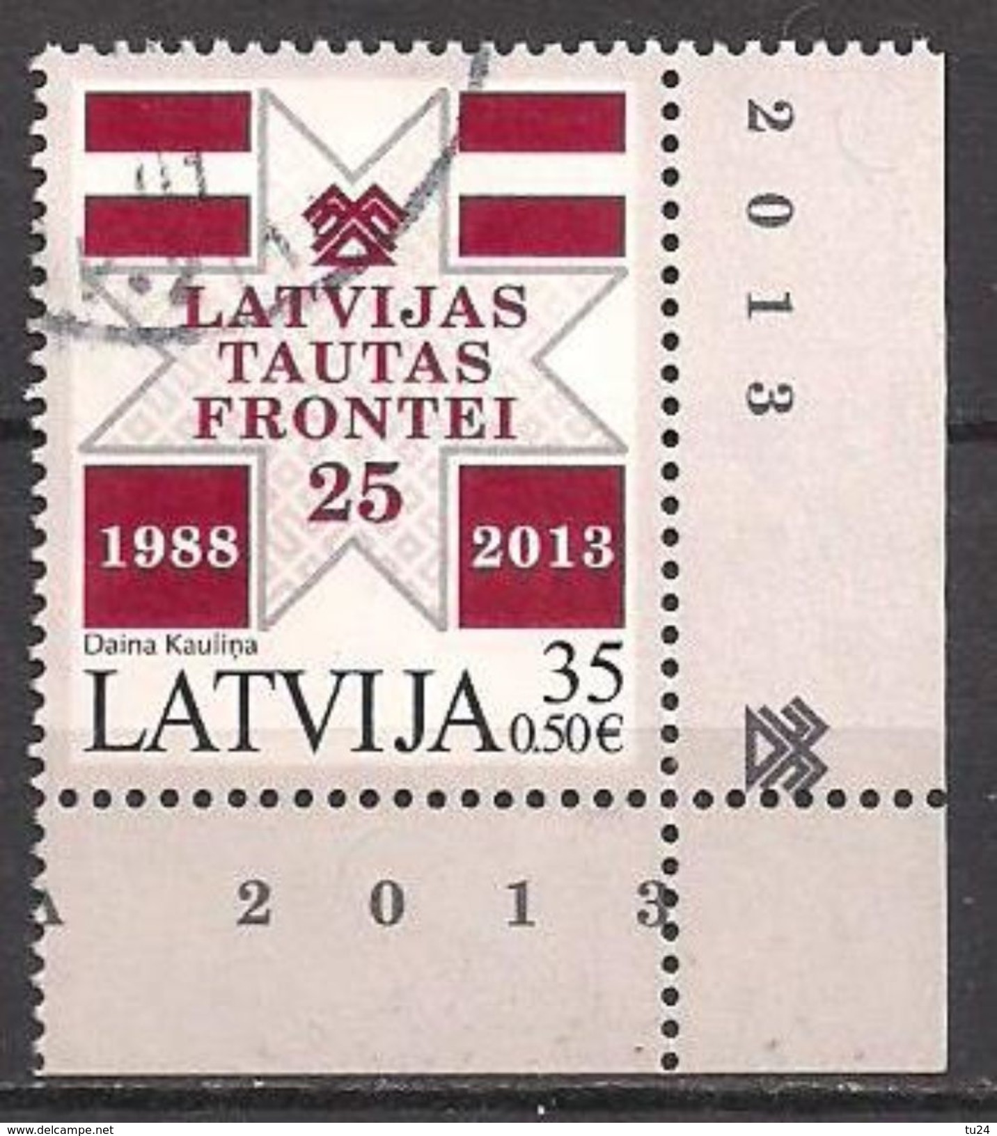 Lettland  (2013)  Mi.Nr.  874  Gest. / Used  (6ej05) - Lettonia