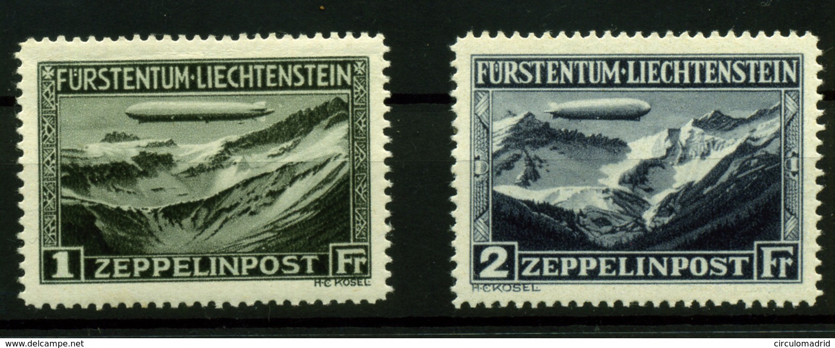 Liechtenstein (aéreo) Nº 7/8 - Poste Aérienne