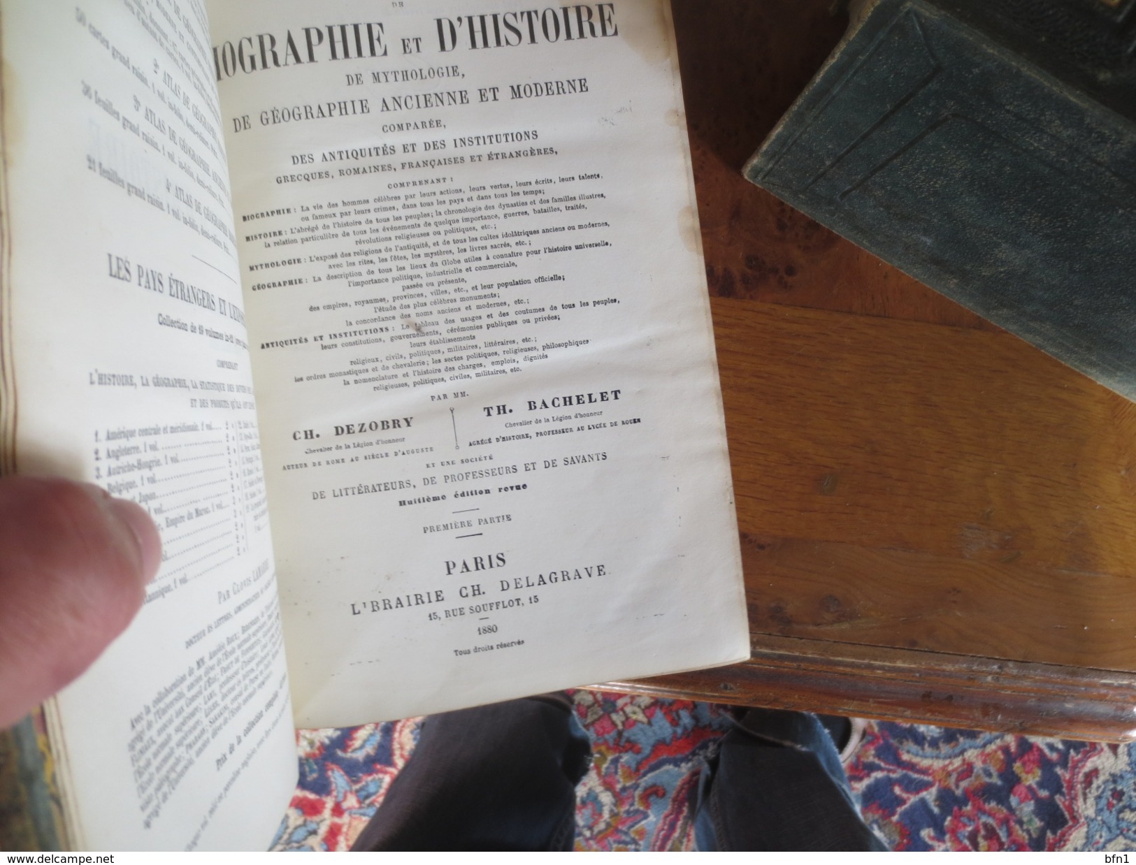 DEZOBRY - BACHELET  - 1880- DICTIONNAIRE DE BIOGRAPHIE ET D'HISTOIRE- EN 2 VOLUMES / TOMES 1 + 2. - Dictionaries