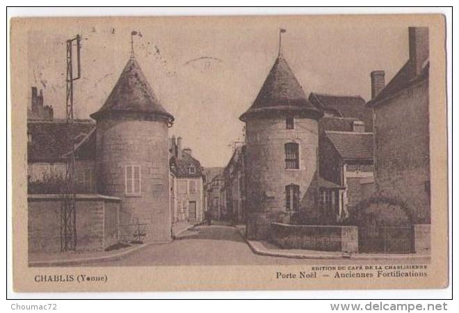 (89) 025, Chablis, Harry, Porte De Noël, Voyagée En 1946, Bon état - Chablis