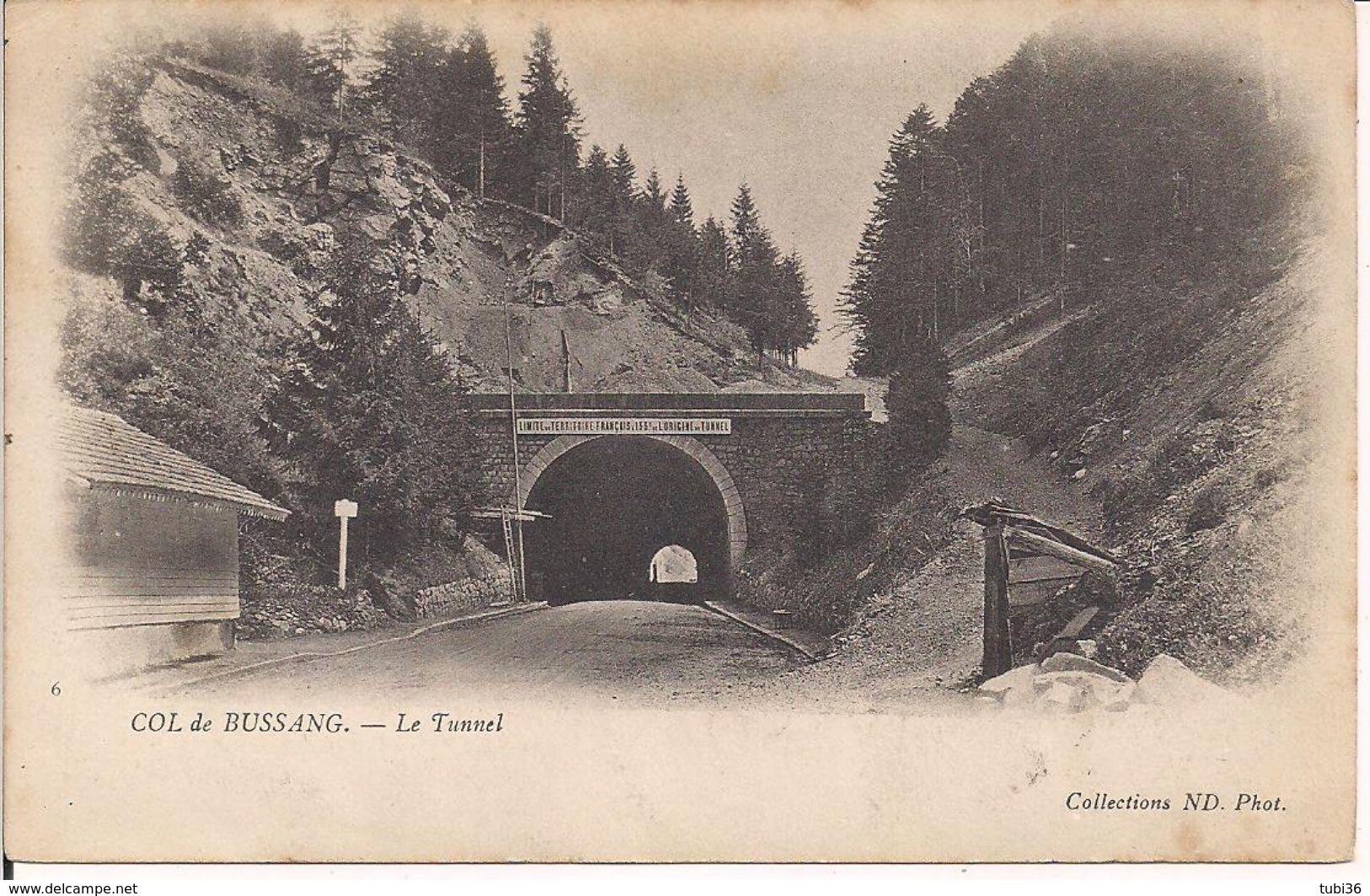 Col De Bussang - Le Tunnel - B/N  VIAGGIATA  1902 - TIMBRO POSTE AMBULANTE BUSSANG A EPINAL - - Col De Bussang