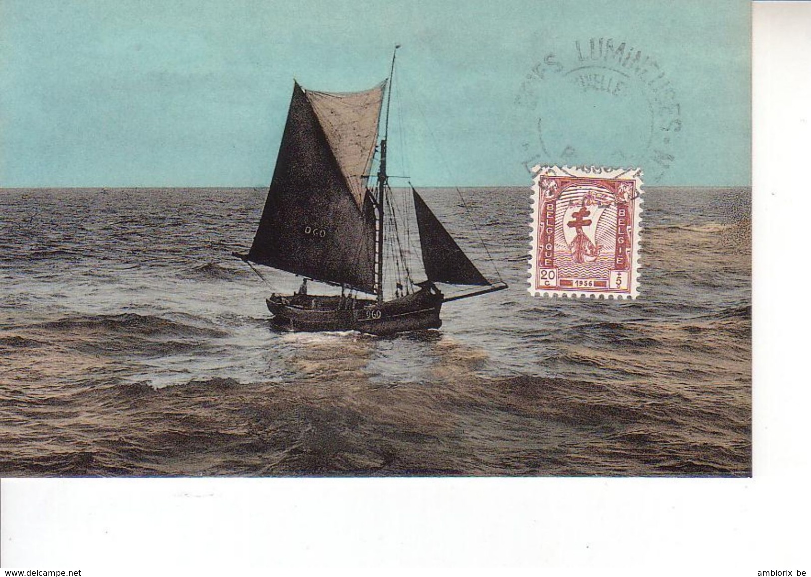 Carte Max 998 La Mer - 1951-1960