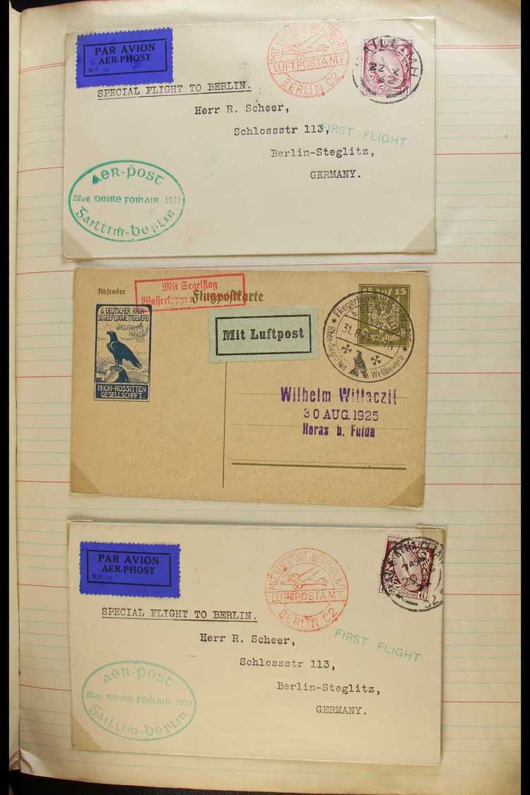 WONDERFUL OLD-TIME POSTAL HISTORY Untidy Collection Housed In Two Makeshift Albums ("The Leader" Diaries For 1941 & 1946 - Altri & Non Classificati