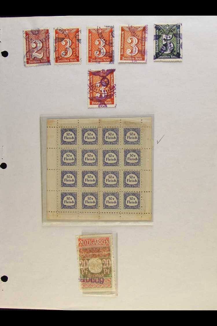 GERMAN REVENUE STAMPS Huge Collection/accumulation On Leaves And Stockleaves. States With Very Extensive PRUSSIA  - Good - Sonstige & Ohne Zuordnung