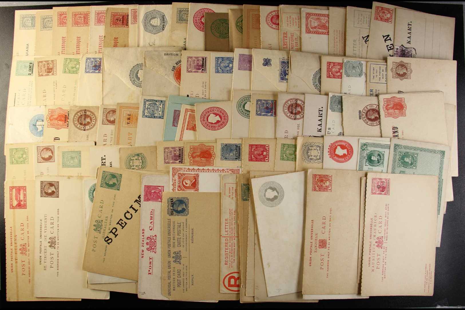 BRITISH COMMONWEALTH - QV UNUSED POSTAL STATIONERY 1880's-1890's Collection Of Various Postal & Letter Cards, Envelopes  - Other & Unclassified