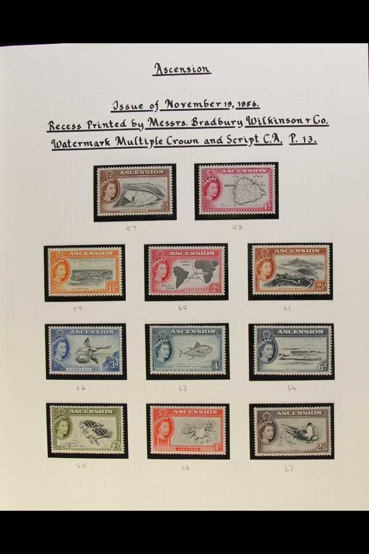 1956 - 1982 MINT ONLY COLLECTION Lovely Fresh Mint Collection Of Complete Sets In Mounts On Pages Including 1956 Set To  - Ascension