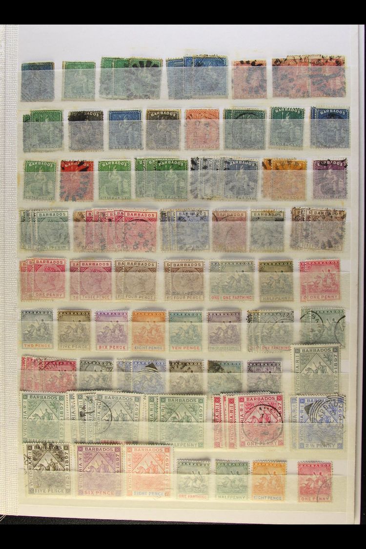 1855-1953 OLD RANGES On Stock Pages, Mint & Used, Inc 1855-58 1d, 1861-70 To 6d (x3), 1870 To 1s, 1871 To 1s, 1872 4d An - Barbados (...-1966)