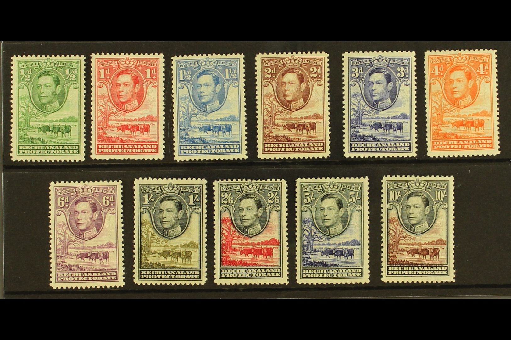 1938-52 Baobab Tree & Cattle Complete Set, SG 118/28, Very Fine Mint, Fresh. (11 Stamps) For More Images, Please Visit H - Other & Unclassified