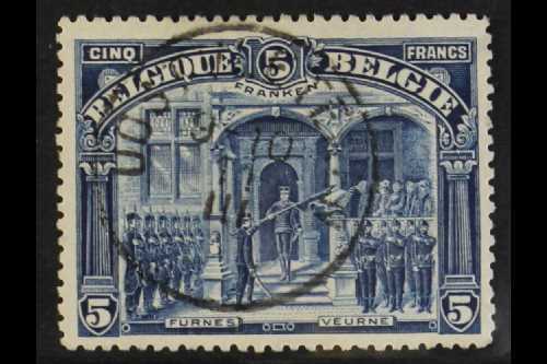 1915 5f Deep Blue 'FRANKEN' Perf 14 (SG 193, COB 147, Michel 127 A), Very Fine Cds Used, Fresh. For More Images, Please  - Other & Unclassified