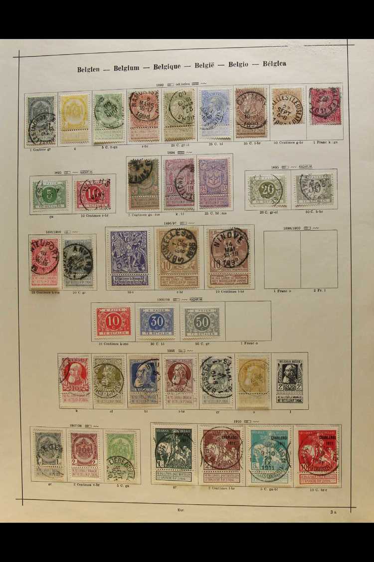 OLD TIME RANGES ON EUROPEAN PAGES 1850'S-1930'S A Useful Looking Lot From Classic Imperfs, Other 19th Century,  1911 Cha - Other & Unclassified