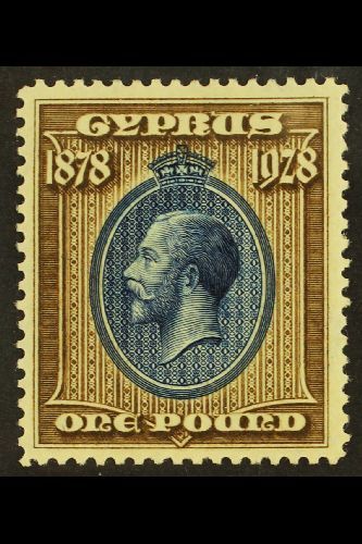 1928 £1 Blue & Bistre Brown, SG 132, Fine Mint For More Images, Please Visit Http://www.sandafayre.com/itemdetails.aspx? - Other & Unclassified