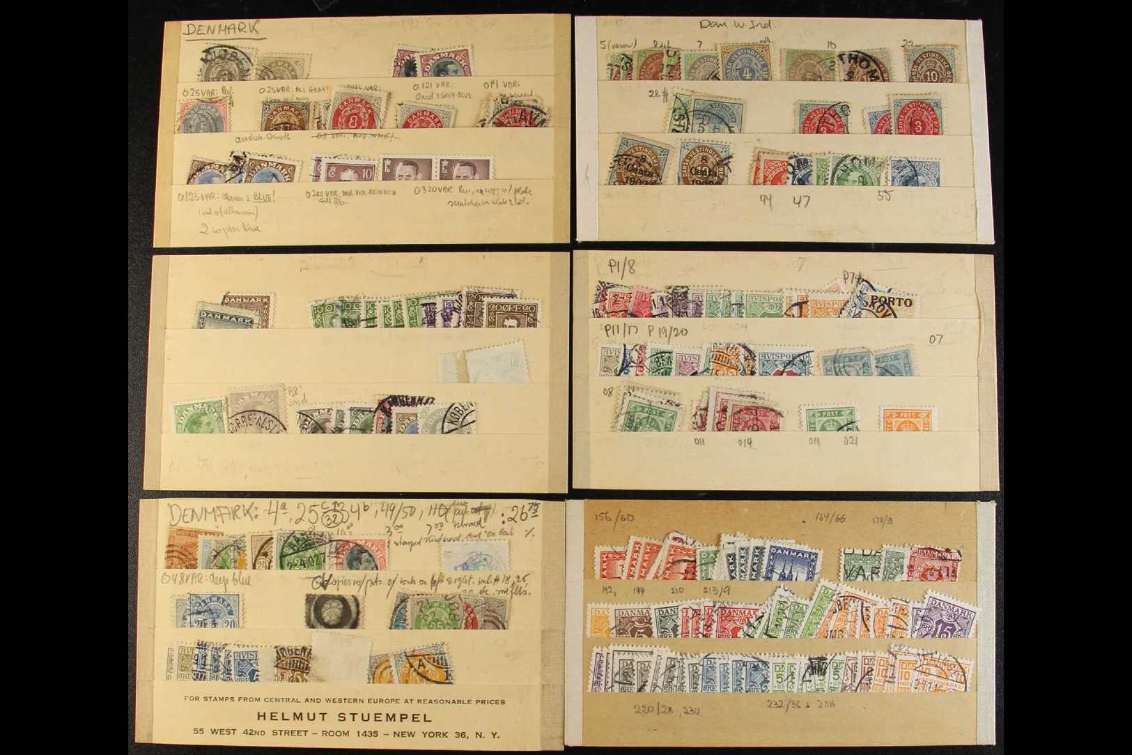 FASCINATING RANGES ON OLD MANILA STOCKLEAVES AND STOCK CARDS Mostly Pre-1950 Used, From 1854-63 4sk (at Least 8), With S - Other & Unclassified
