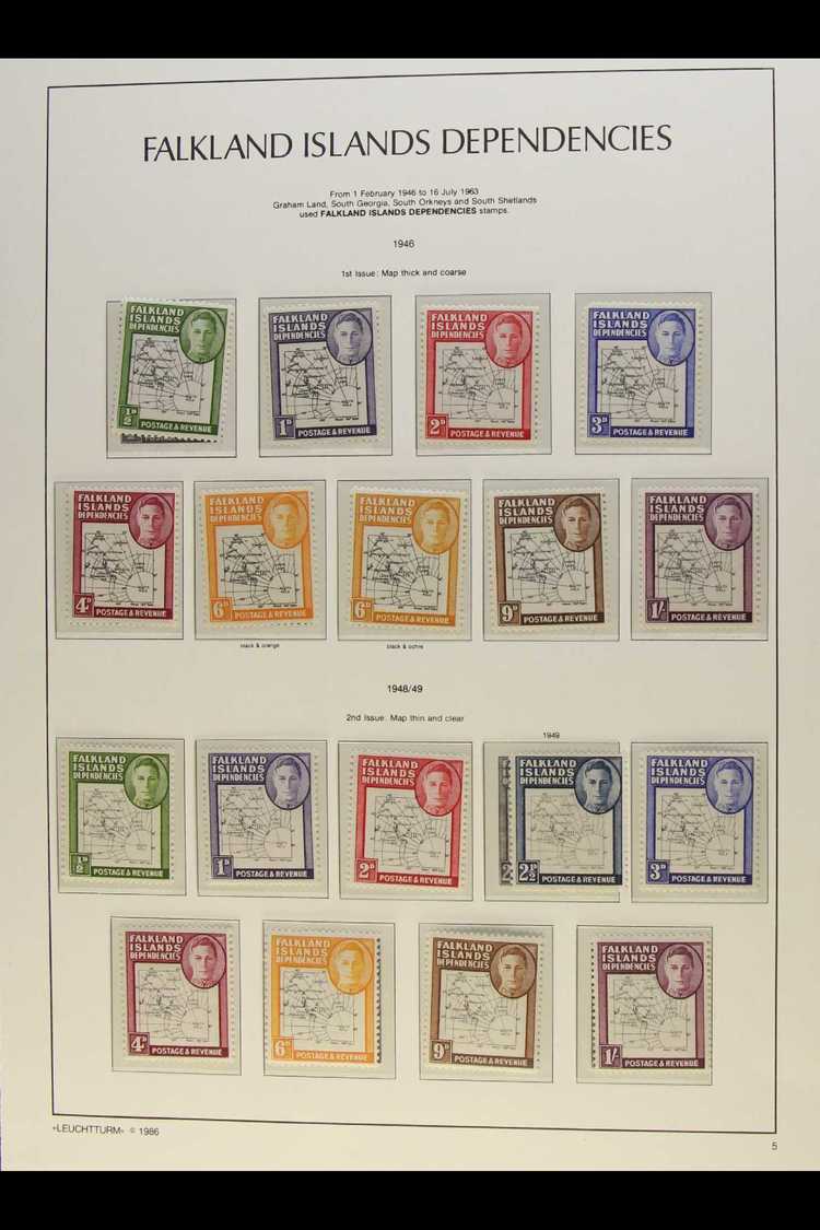 1946-49 MAPS - BALANCE OF A COLLECTION. An Assortment Of Mint (chiefly Never Hinged) And Used Stamps Including Many Larg - Falklandinseln