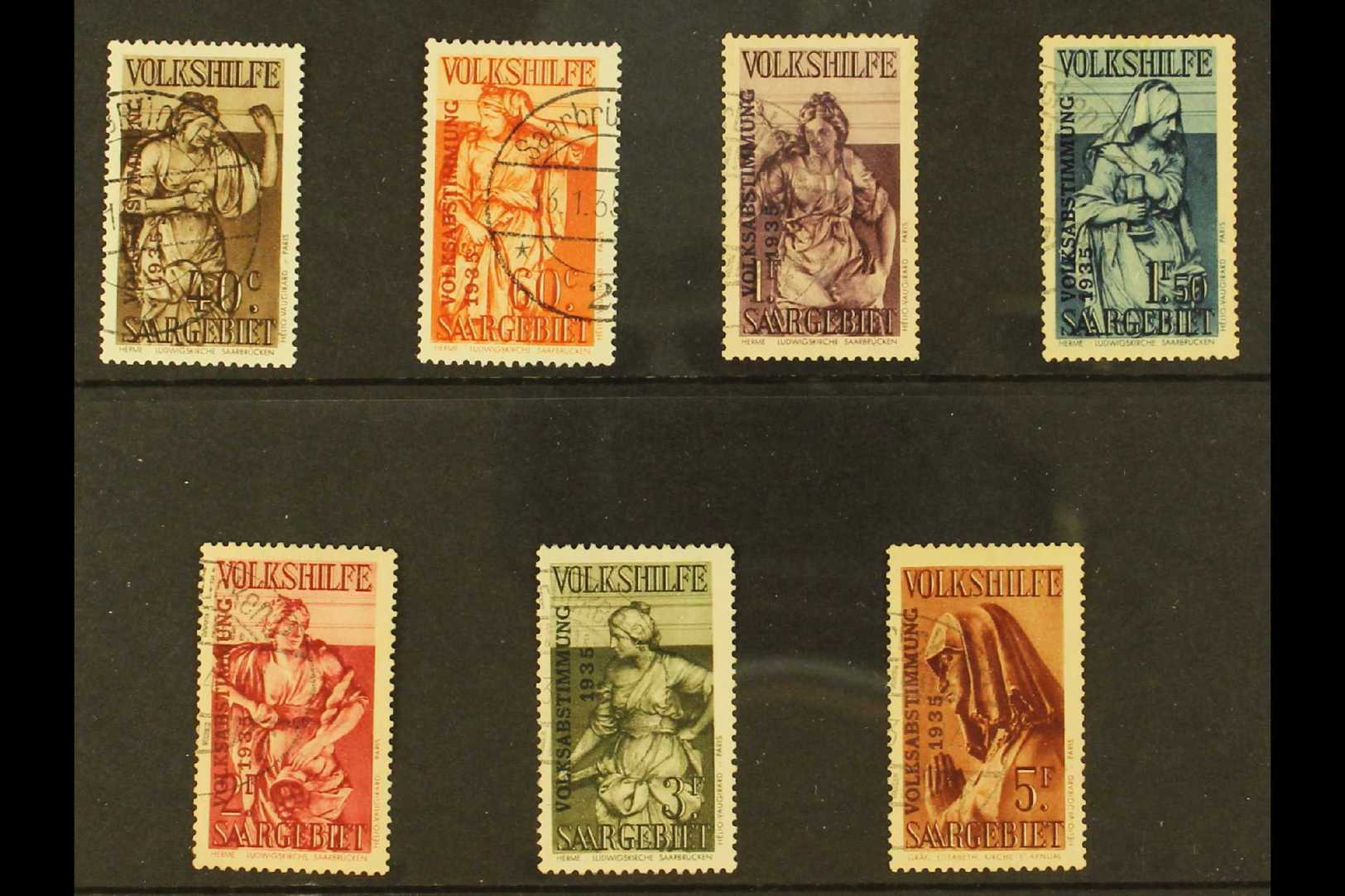 1934 (December) Christmas Charity Complete Set (SG 196/202, Mi 199/205) Very Fine Used. (7 Stamps) For More Images, Plea - Other & Unclassified