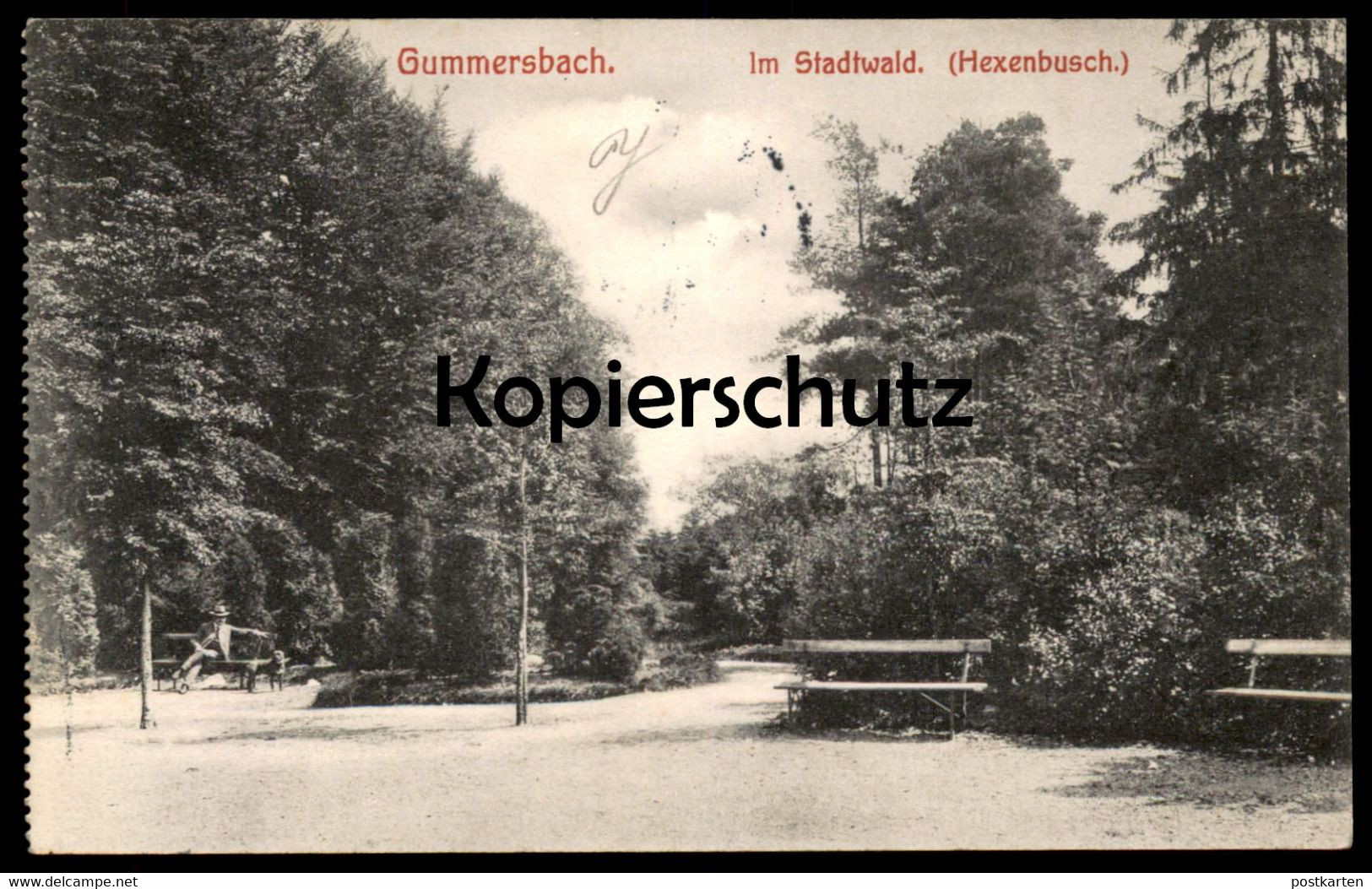 ALTE POSTKARTE GUMMERSBACH IM STADTWALD HEXENBUSCH Hexe Witch Socière Ansichtskarte Cpa Postcard AK - Gummersbach