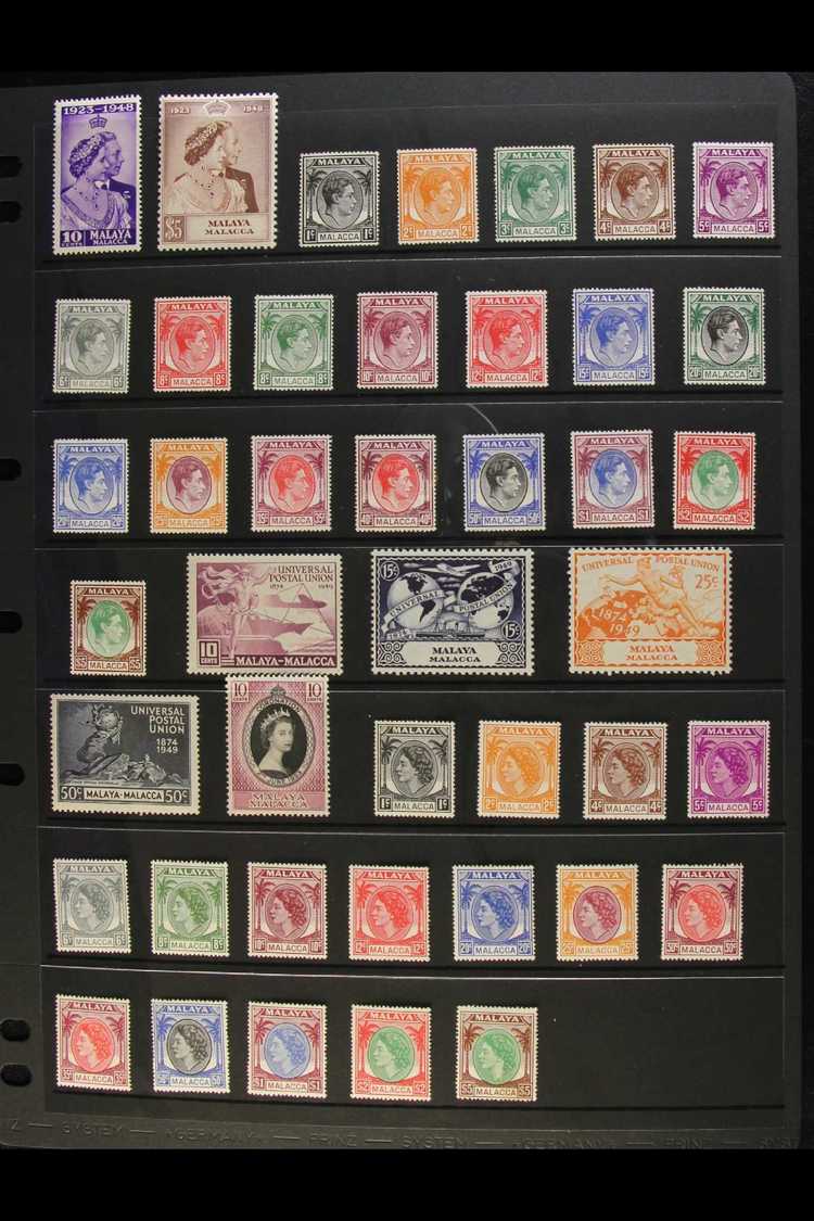 MALACCA 1948-1962 VERY FINE MINT All Different Collection. A COMPLETE BASIC RUN For The Period, SG 1/60. Lovely! (65 Sta - Other & Unclassified