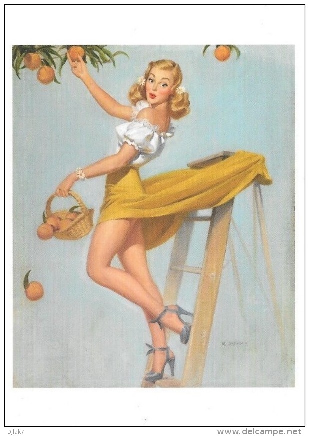 Pin Up De Robert Skemp : Picking Peaches Circa 1955 (2 Scans) - Pin-Ups