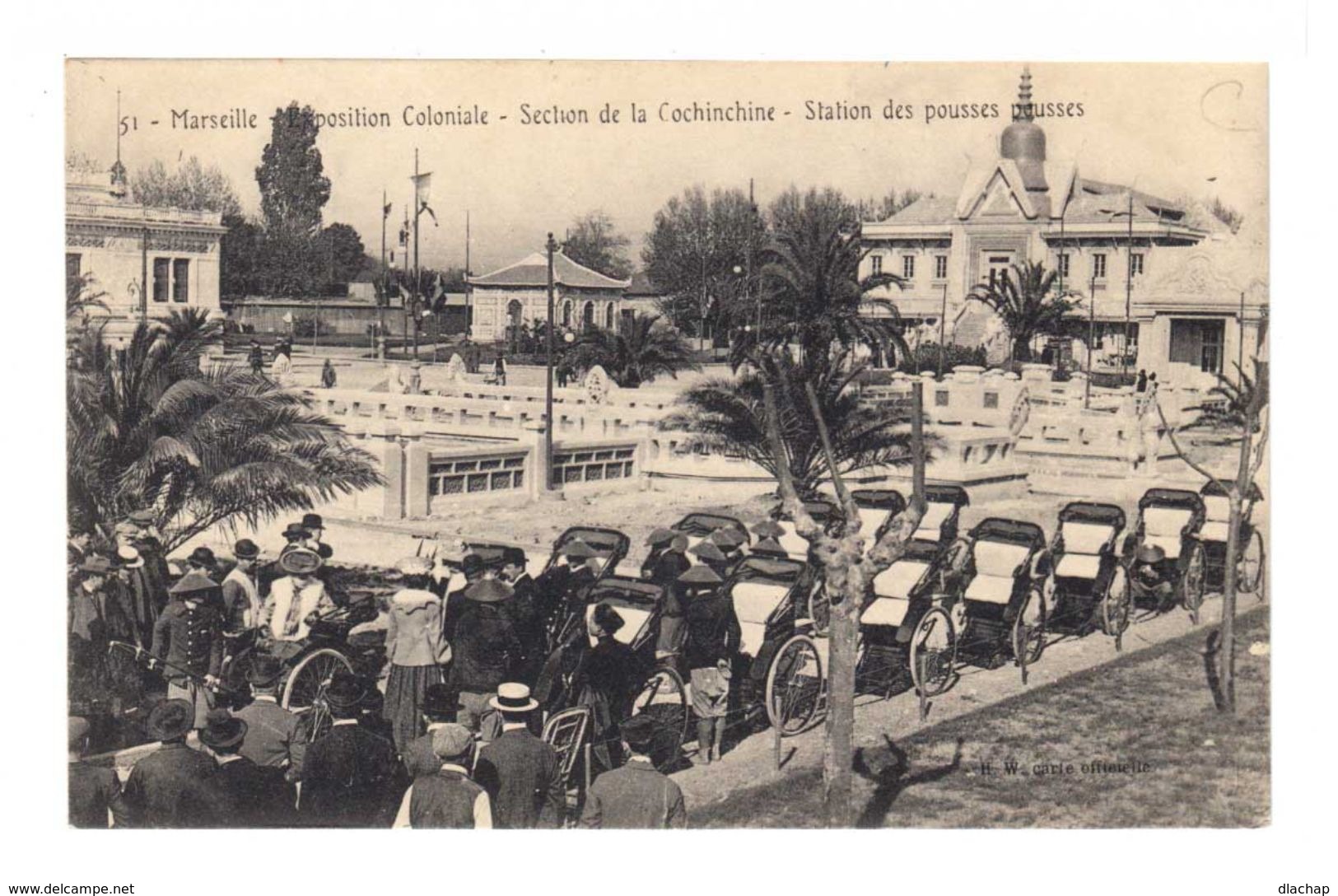 Marseille. Exposition Coloniale. Section De La Cochinchine. Station Des Pousses  (2223) - Expositions Coloniales 1906 - 1922