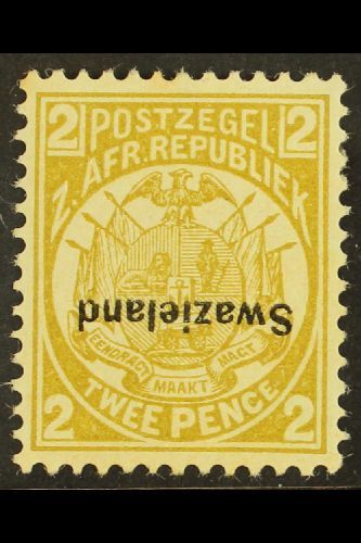 1889-90 2d Olive-bistre Perf.12½, SG.5a, Mint, No Certificate And Presumed To Be A Faked Overprint For More Images, Plea - Swaziland (...-1967)