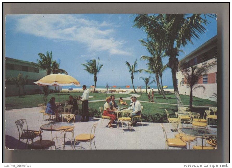 SARASOTA - Florida - LIDO BEACH - THE LIDO BILTMORE HOTEL - 1960s Postcard - Animée - Sarasota